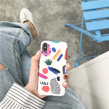 Load image into Gallery viewer, Abstract Art Painted Phone Case For iphone X