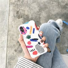 Load image into Gallery viewer, Abstract Art Painted Phone Case For iphone X