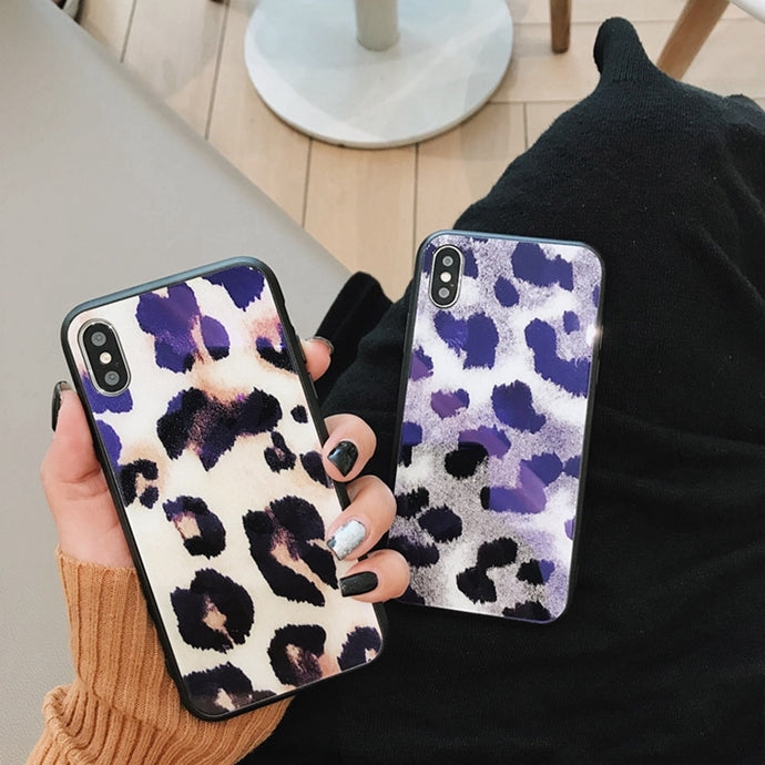 Luxury Leopard Print Phone Case For iphone XS