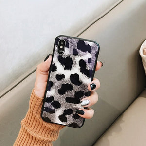 Luxury Leopard Print Phone Case For iphone XS