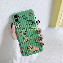 Load image into Gallery viewer, Cartoon Dinosaur Case For iphone 6 6s 7 8 plus Cover For iphone XS