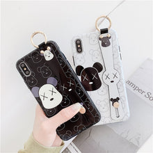 Load image into Gallery viewer, Cartoon Bear Wristband Phone Case For iphone 6