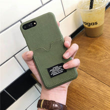 Load image into Gallery viewer, Fashion Canvas Camouflage Phone Case For iphone XS