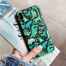 Load image into Gallery viewer, Cartoon Cute Dinosaur Painting Phone Case For iphone X