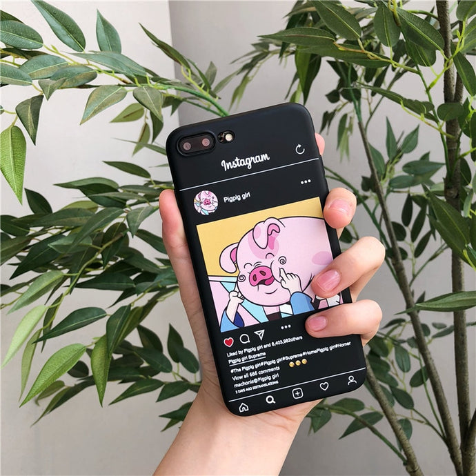 Funny Cute Pig Phone Case For iphone 6