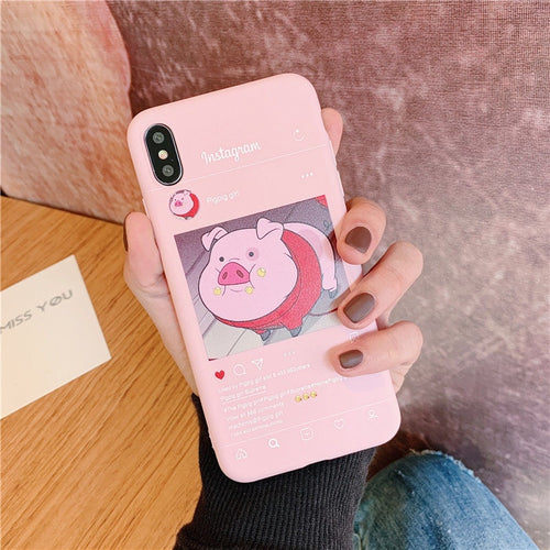 INS cute pig for Huawei P20 lite case P10 Mate 20 Pro smart P30 Honor