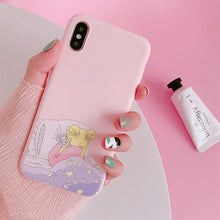 Load image into Gallery viewer, Sailor Moon Phone Case For Samsung A7 S8 A50 S9 note 9 S10 S7 edge 8 j7 j5 j4 a5 a8 a30 s6 s9 plus a6 s10e j6 Soft Back Cover