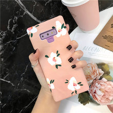 Load image into Gallery viewer, Artistic Flower Phone Case For Samsung S8 S9 S10 plus Case For Samsung Note 8 note 9 S10e Hard Cover Fashion Cute Floral Cases