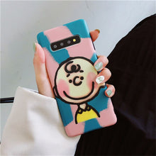 Load image into Gallery viewer, Cute Cartoon Boy Phone Case For Samsung S8 S9 S10 plus Case For Samsung Note 8 note 9 Back Cover Fashion Gradient Soft Cases