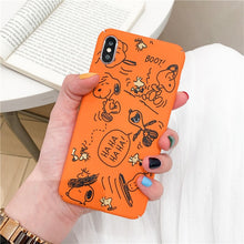 Load image into Gallery viewer, Fashion cartoon Orange Letters Phone Case For iphone XS